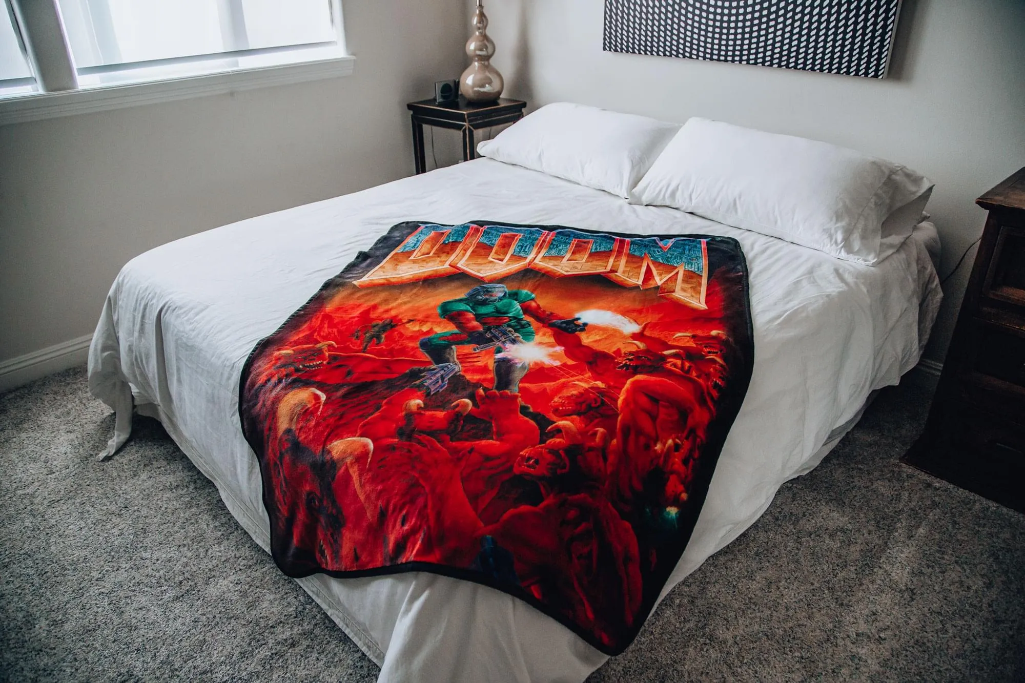 DOOM Classic Fleece Throw Blanket | Cozy Lightweight Blanket | 45 x 60 Inches