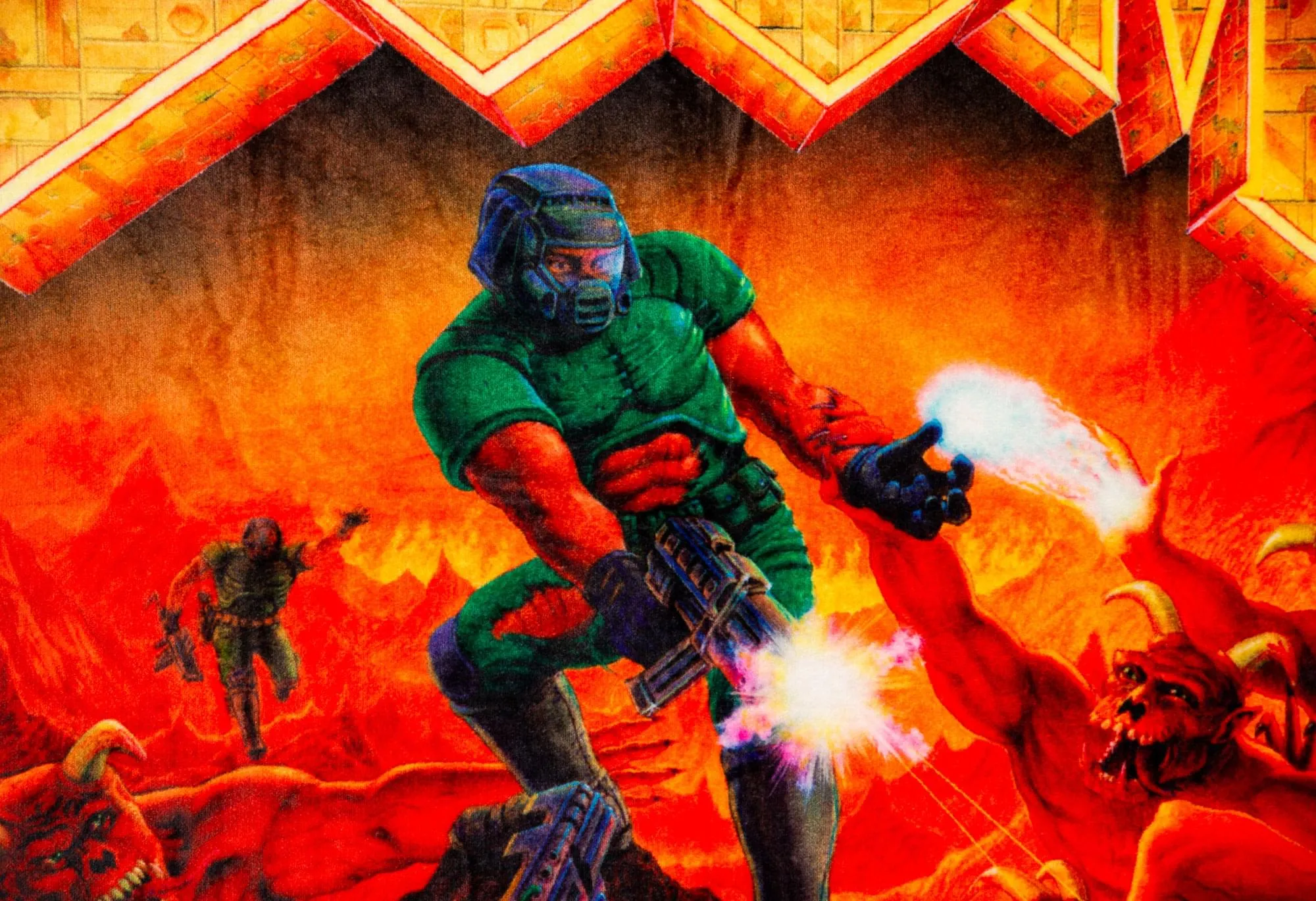 DOOM Classic Fleece Throw Blanket | Cozy Lightweight Blanket | 45 x 60 Inches