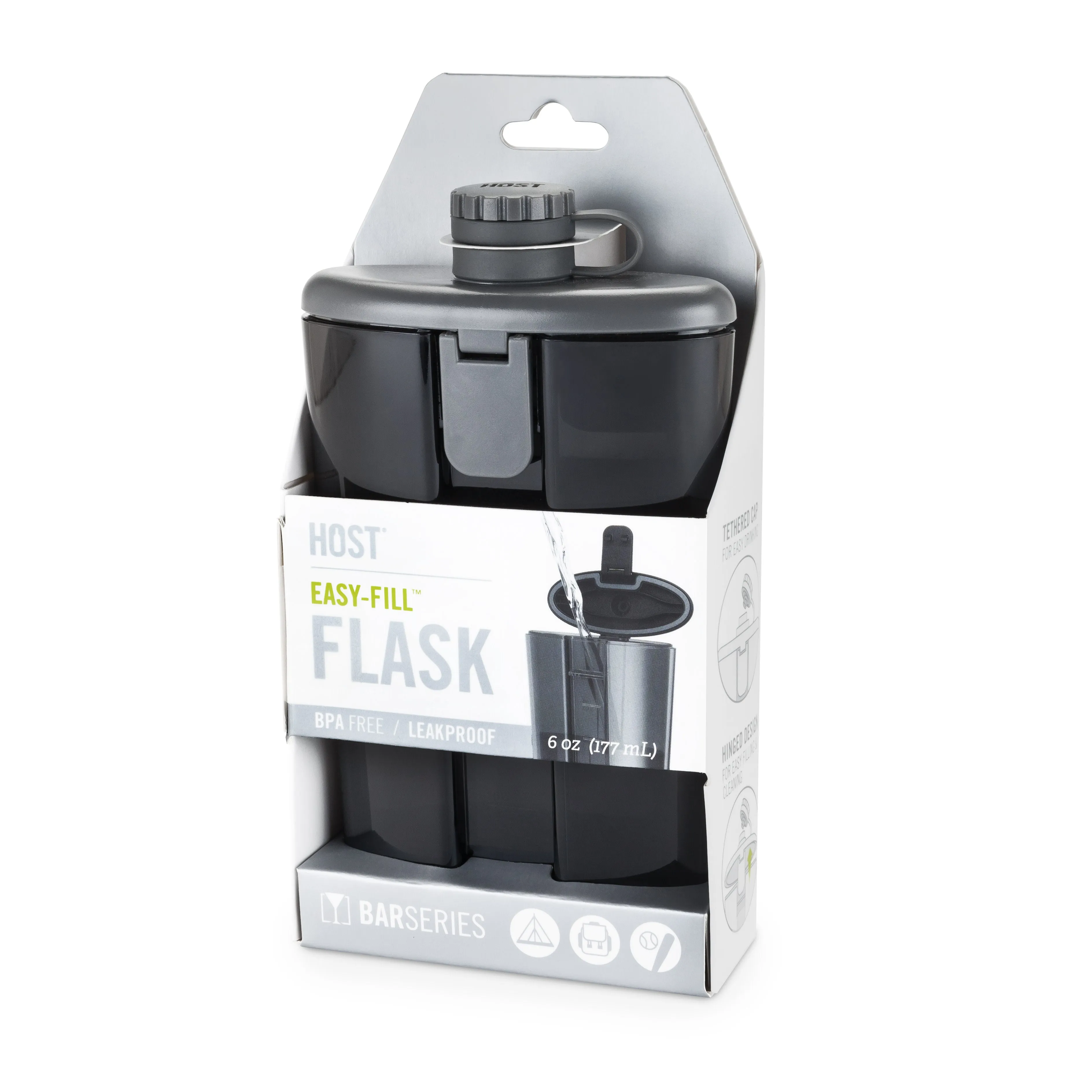 Easy-Fill Flask in Smoke Grey