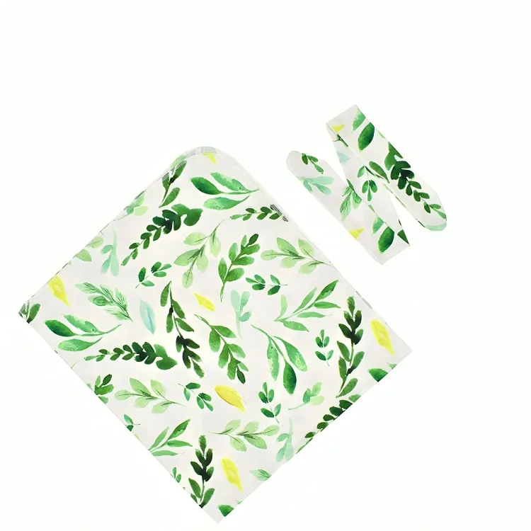 Floral Printed Swaddle Blanket Wrap