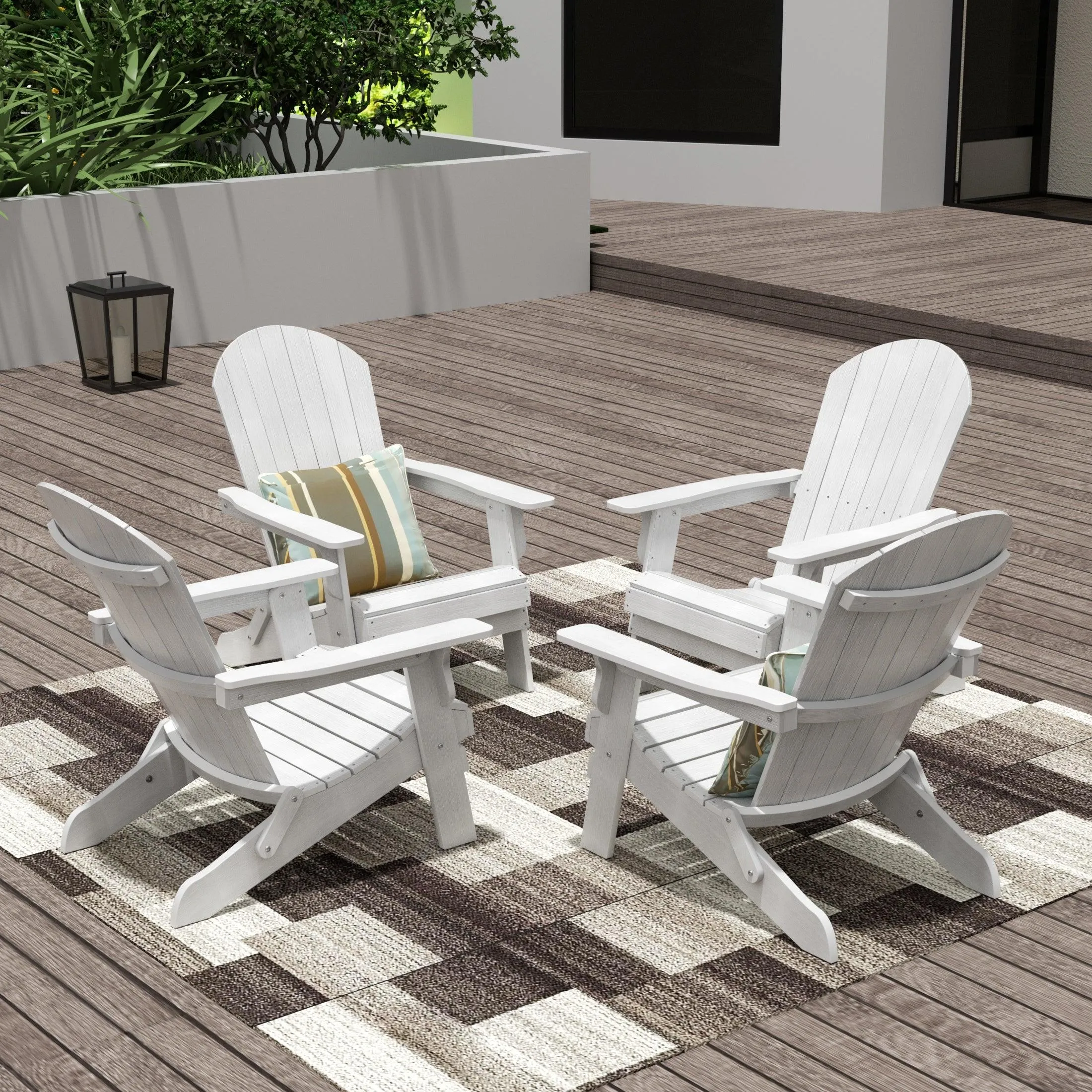 Florence HIPS Folding Adirondack Chair (Set of 4)