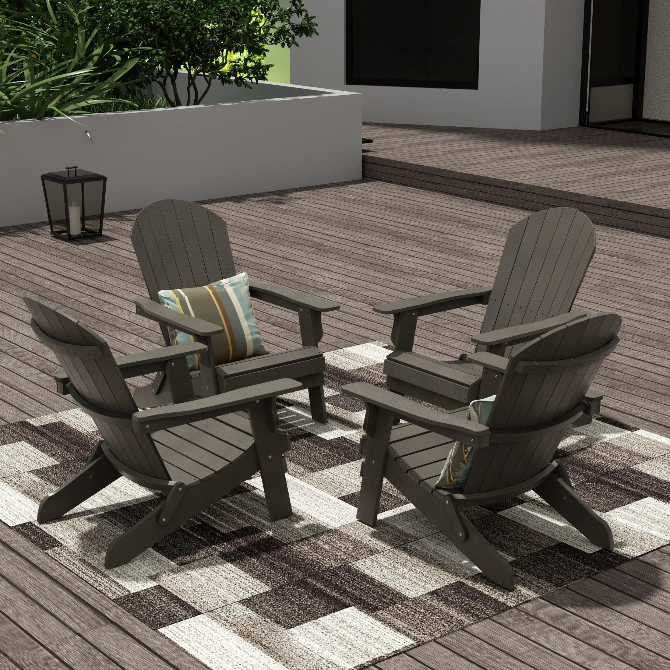 Florence HIPS Folding Adirondack Chair (Set of 4)