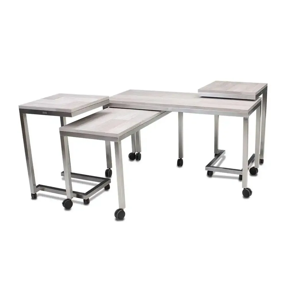 Forbes Industries 7401 30" Claremont Four Nesting Tables One Large Rectangle Table