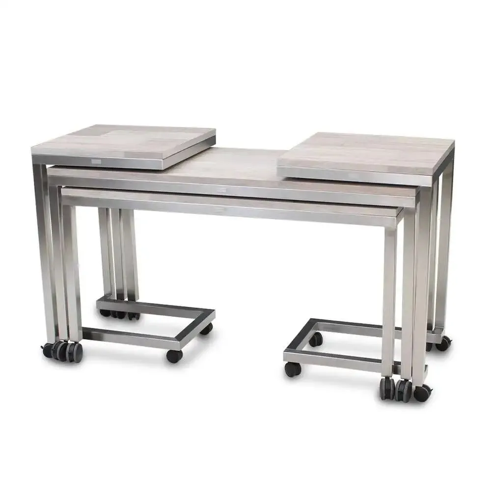 Forbes Industries 7401 30" Claremont Four Nesting Tables One Large Rectangle Table