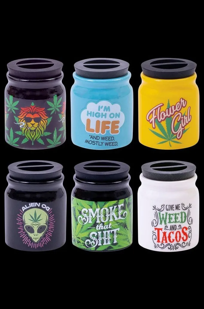 Fujima Ceramic Storage Jars - 12 Pack