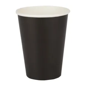 GF042 Fiesta Recyclable Coffee Cups Single Wall Black 340ml / 12oz (Pack of 1000)