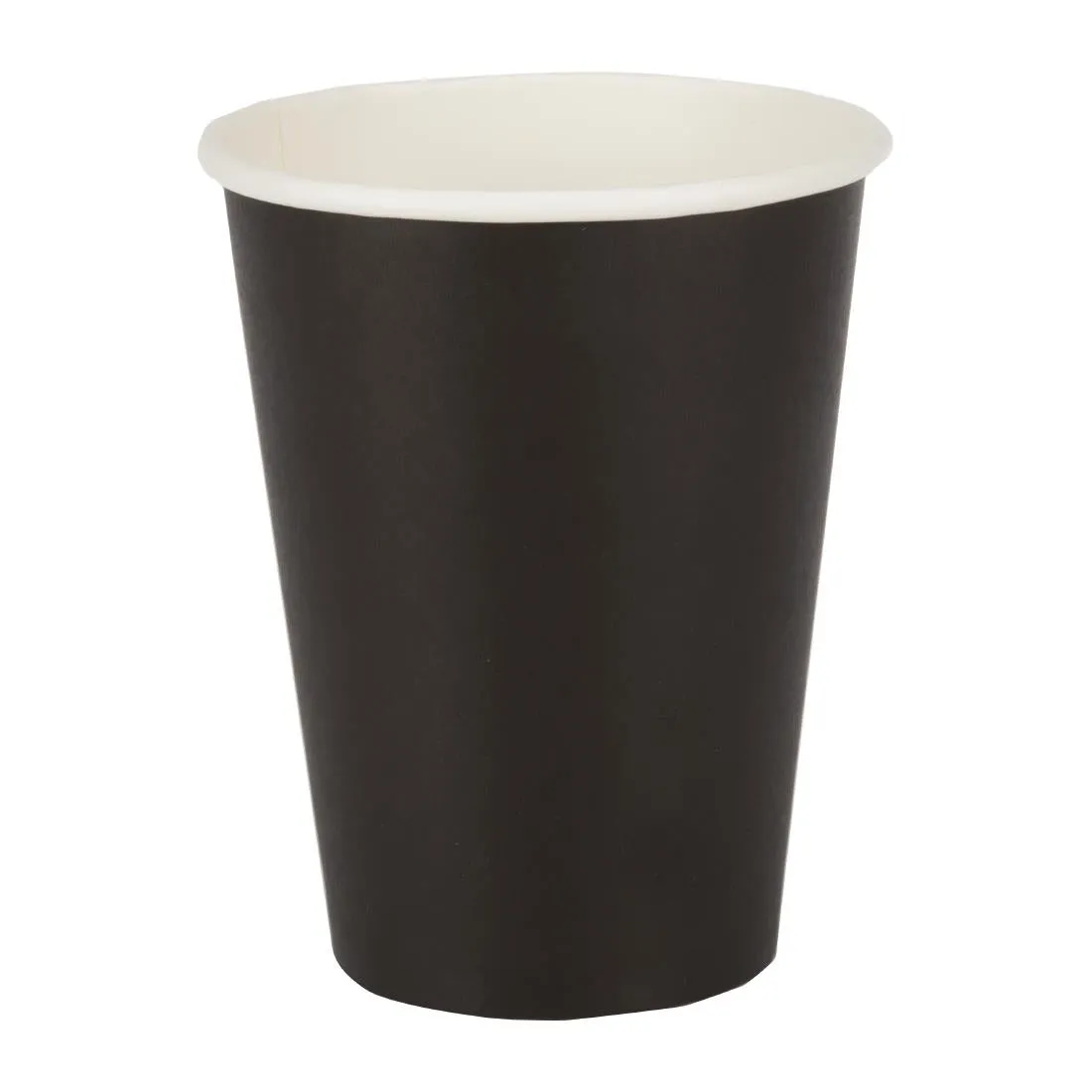 GF042 Fiesta Recyclable Coffee Cups Single Wall Black 340ml / 12oz (Pack of 1000)