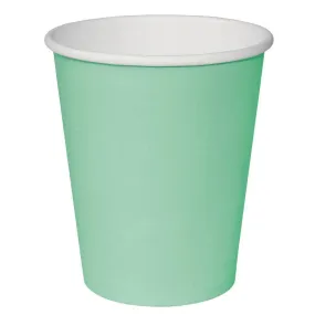 GP401 Fiesta Single Wall Takeaway Coffee Cups Turquoise 340ml / 12oz (Pack of 50)