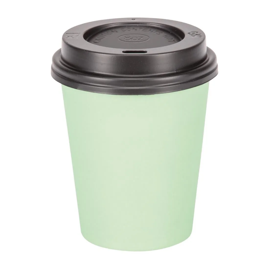 GP403 Fiesta Disposable Coffee Cups Single Wall Turquoise 225ml / 8oz (Pack of 1000)