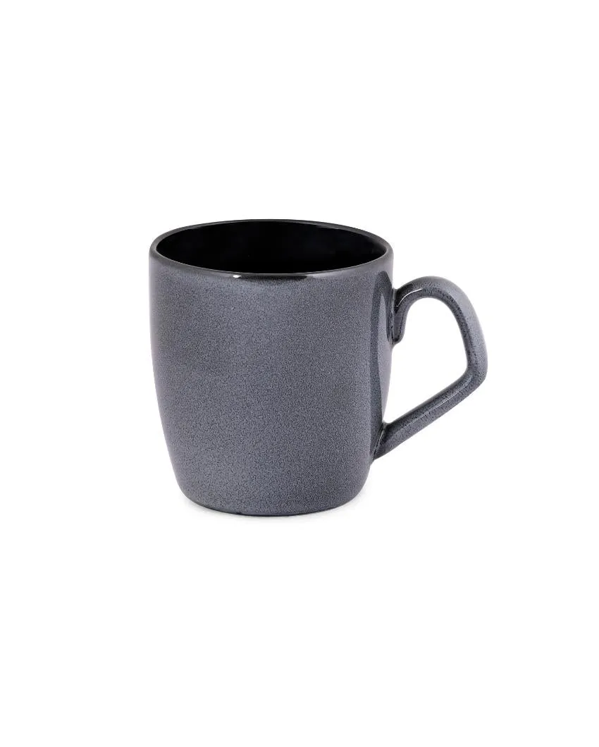 Grey Night Porcelain Coffee Mugs | Set of 6