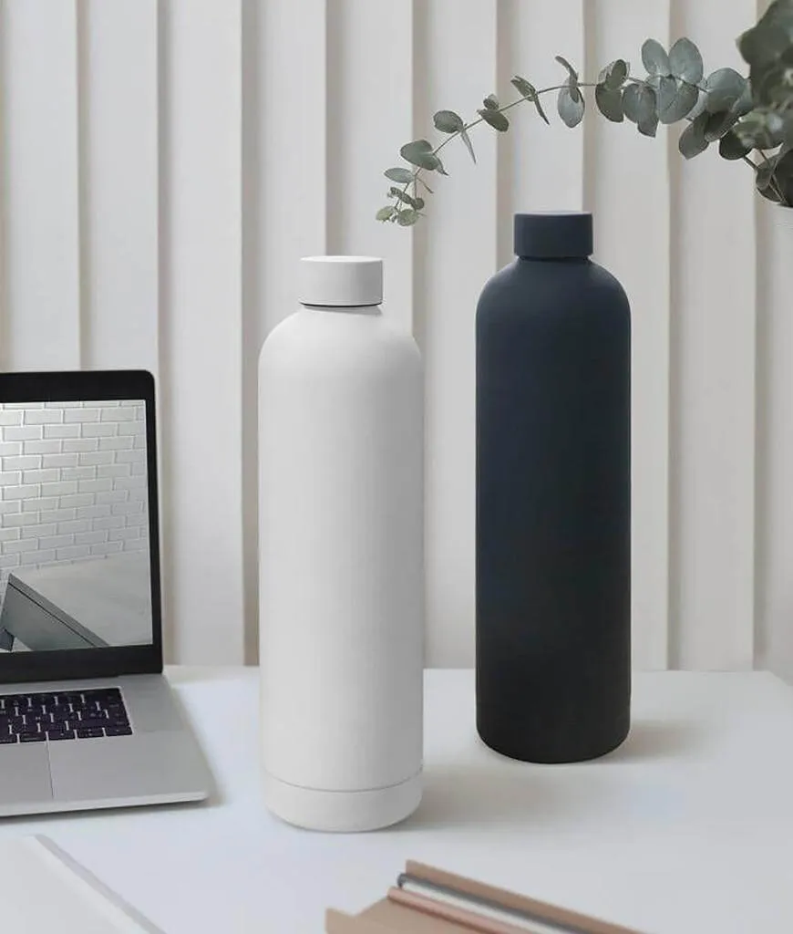 GRIGNY - Soft Touch Insulated Water Bottle - 1000ml - Black