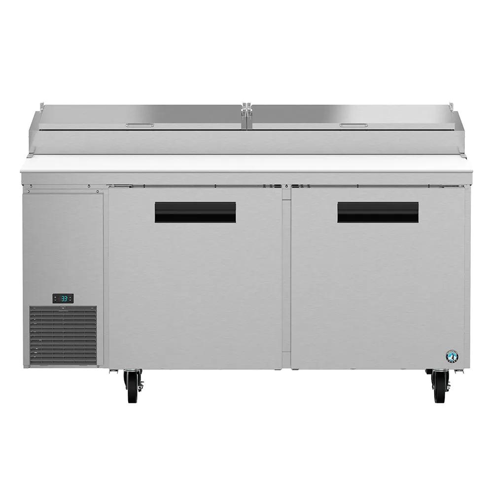 Hoshizaki PR67A 67" Stainless Steel 2 Door Refrigerated Pizza Prep Table,115v