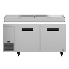 Hoshizaki PR67A 67" Stainless Steel 2 Door Refrigerated Pizza Prep Table,115v
