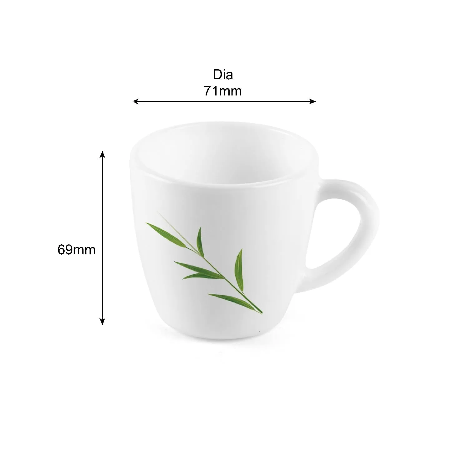 Imperial Bamboo Grove Ricca Mugs, 6 Pieces