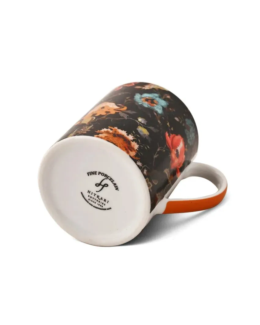 Kashmir Porcelain Coffee Mugs | Set of 2