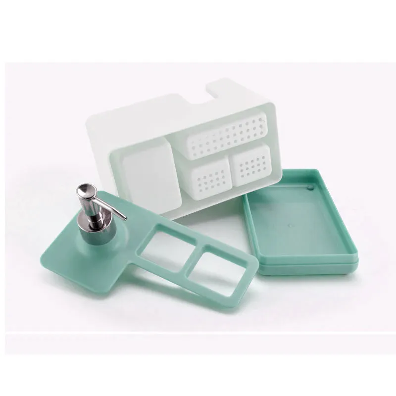 Kitchen Cleaning Utensils Storage & Soap Dispenser