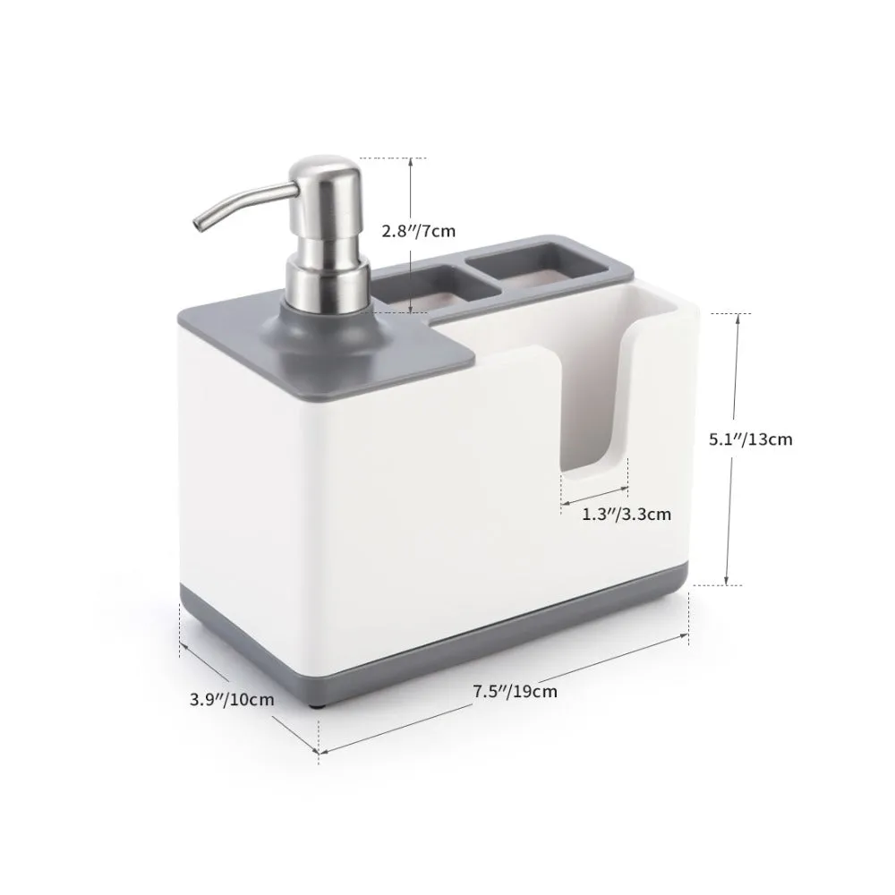 Kitchen Cleaning Utensils Storage & Soap Dispenser