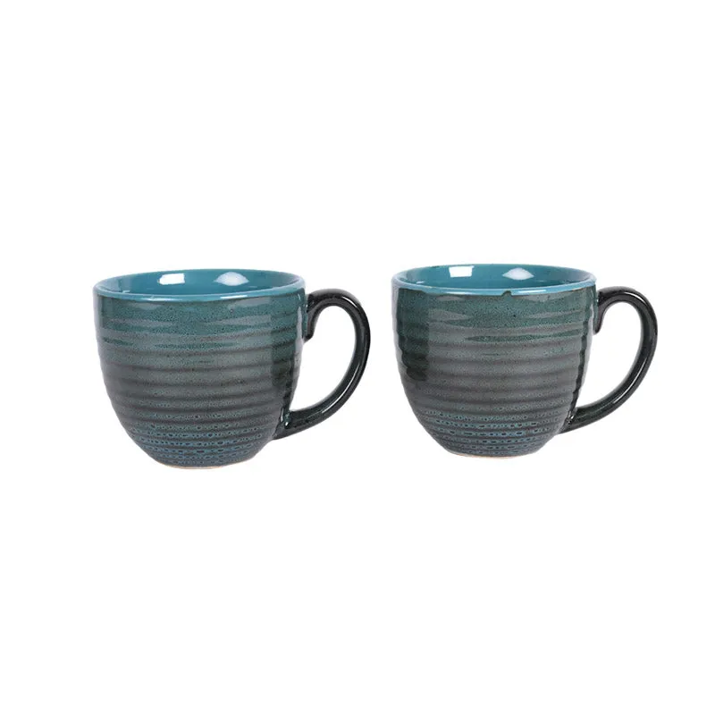 Latika Ceramic Mug (250 ML) - Set of Two