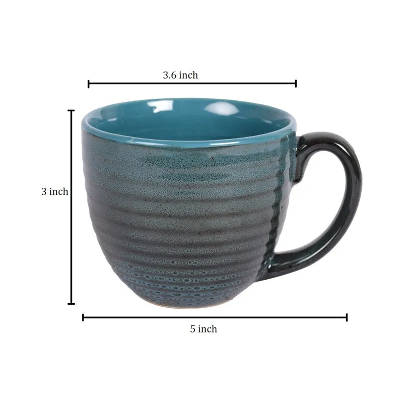 Latika Ceramic Mug (250 ML) - Set of Two