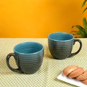 Latika Ceramic Mug (250 ML) - Set of Two
