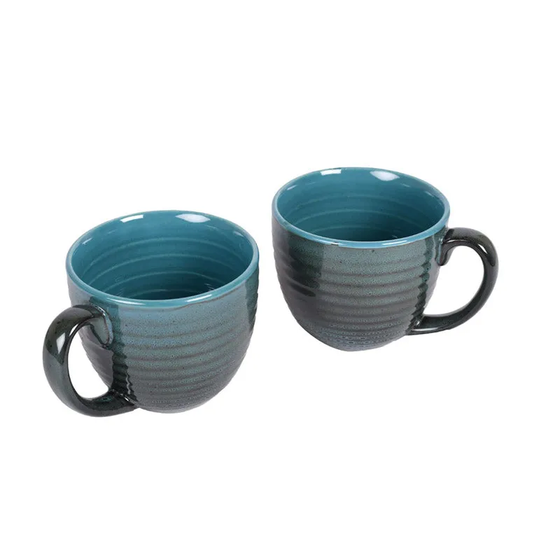 Latika Ceramic Mug (250 ML) - Set of Two