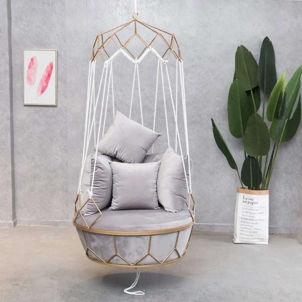 Lazy Metal Swing Basket Chair - SMGPYHWYP