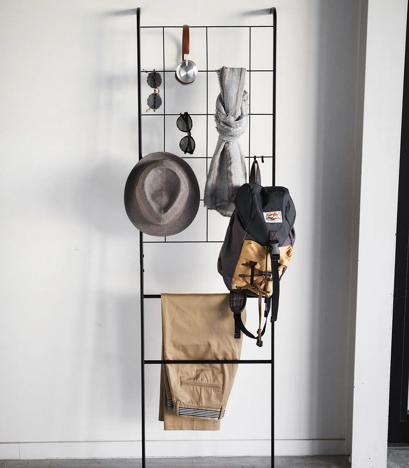 Leaning Ladder with Grid Panel (63" H)  - Steel