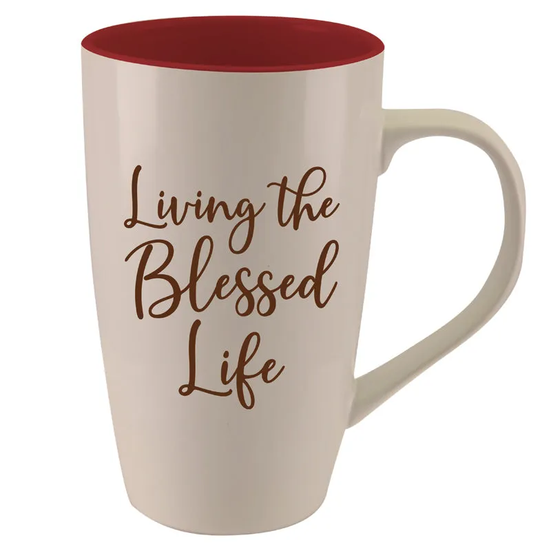 Living the Blessed Life Latte Mug