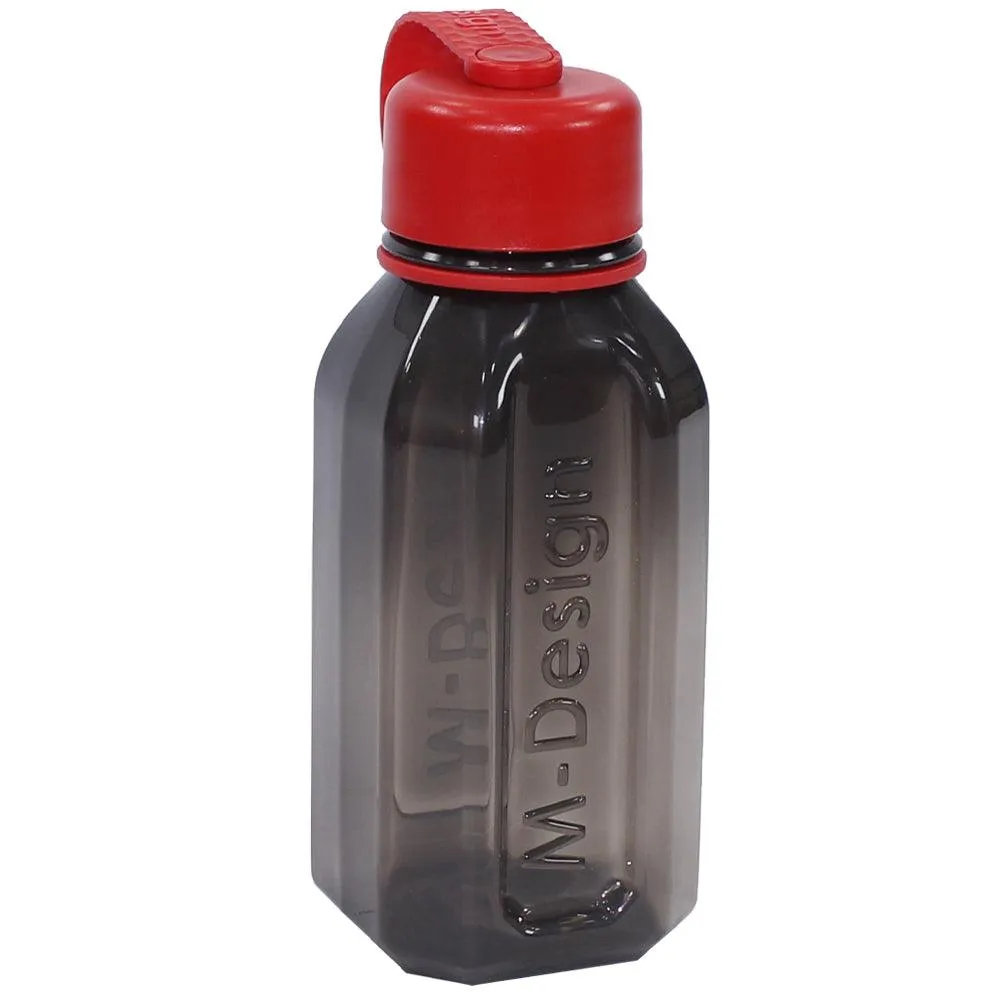 M Design Square Bottle with Strap 500ml - Black