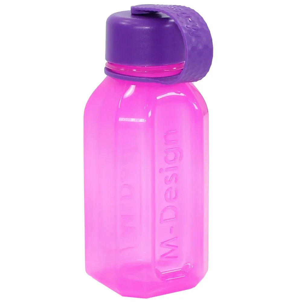 M Design Square Bottle with Strap 500ml - Pink