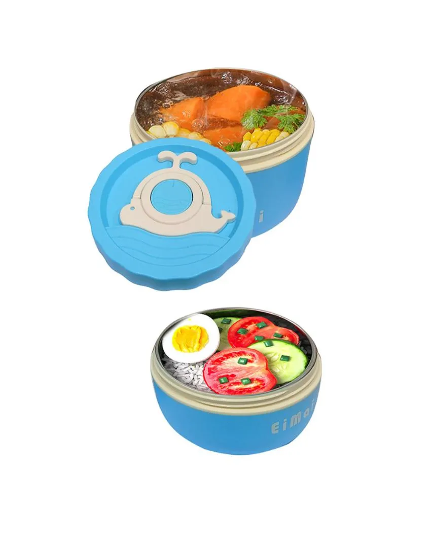 Medium Size Stainless Steel Lunch Box with Cover | Set of 2 Pcs