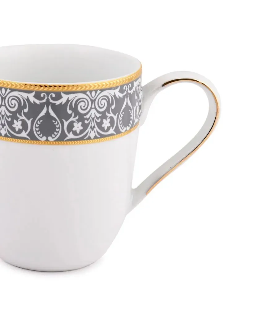 Mehndi Patterned Verona Big Coffee Mugs | Set of 2
