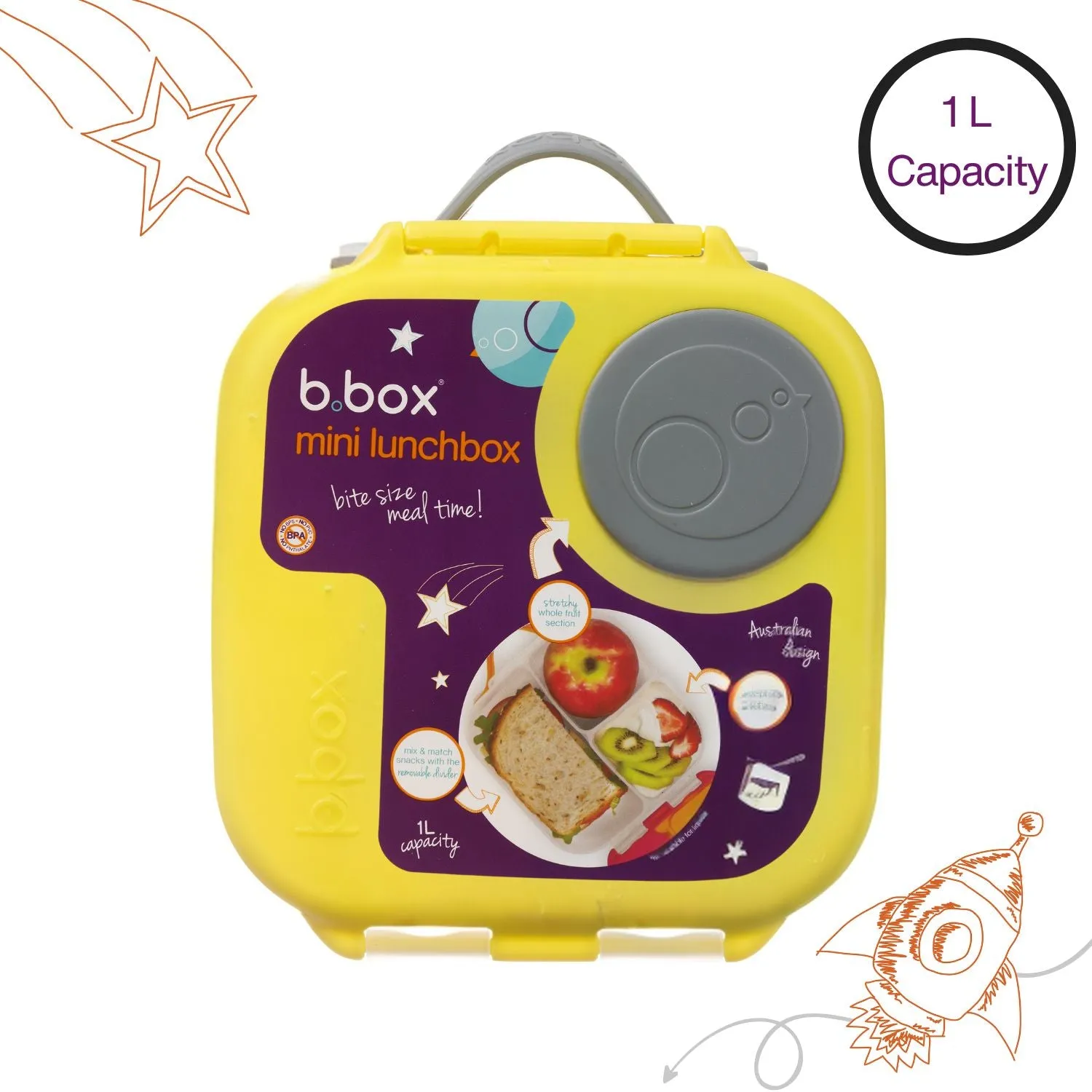 Mini Lunchbox-Lemon Sherbet Yellow