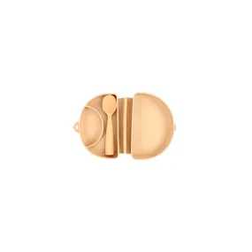 Miniware Fold and Scoop Set - Almond Butter - Brown