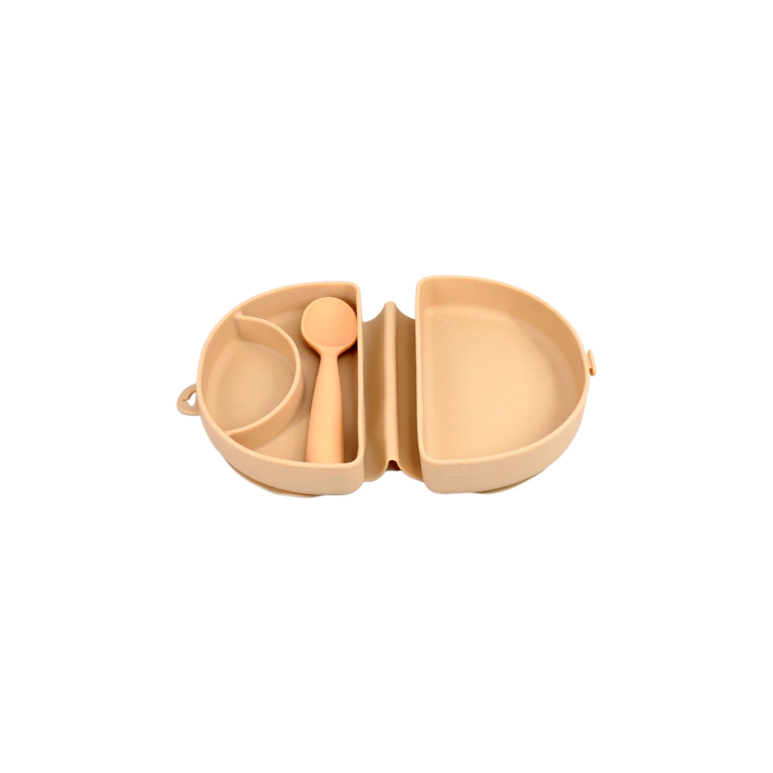Miniware Fold and Scoop Set - Almond Butter - Brown