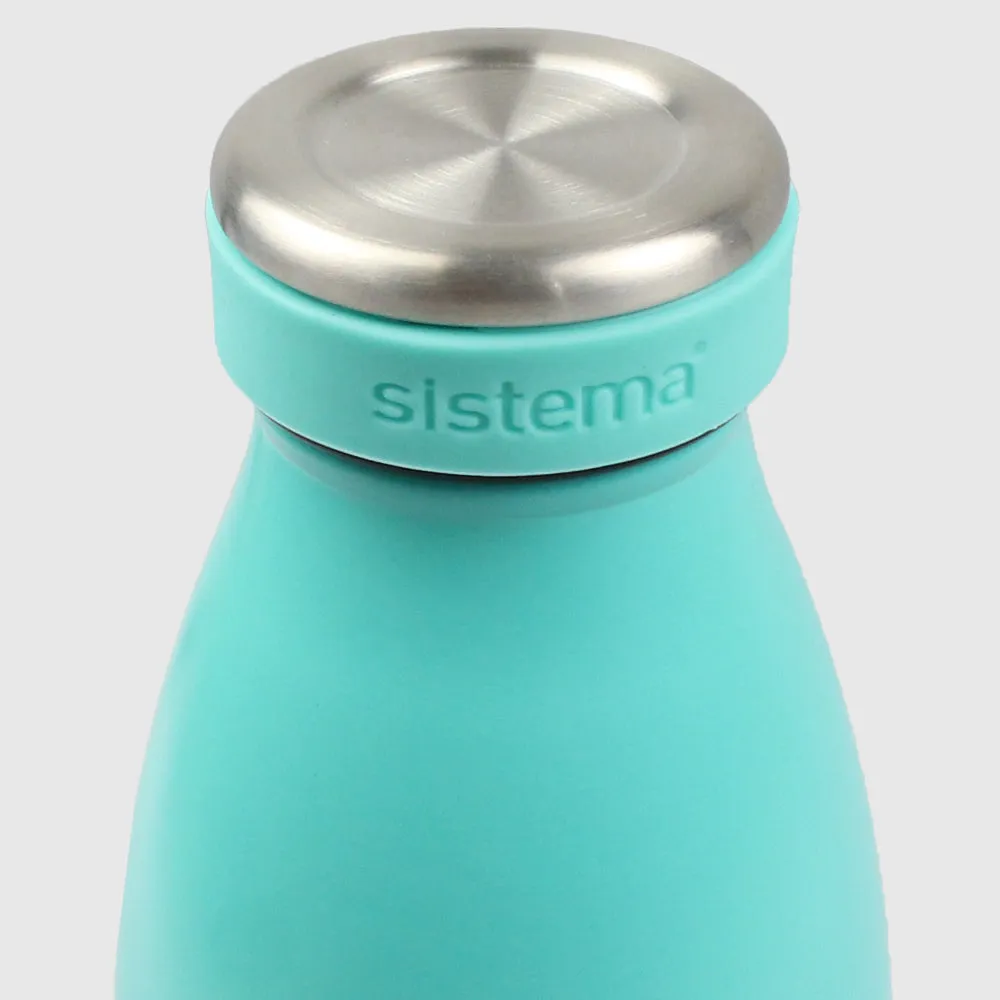 MINTY TEAL SISTEMA HYDRATION 750ML STAINLESS STEEL BOTTLE