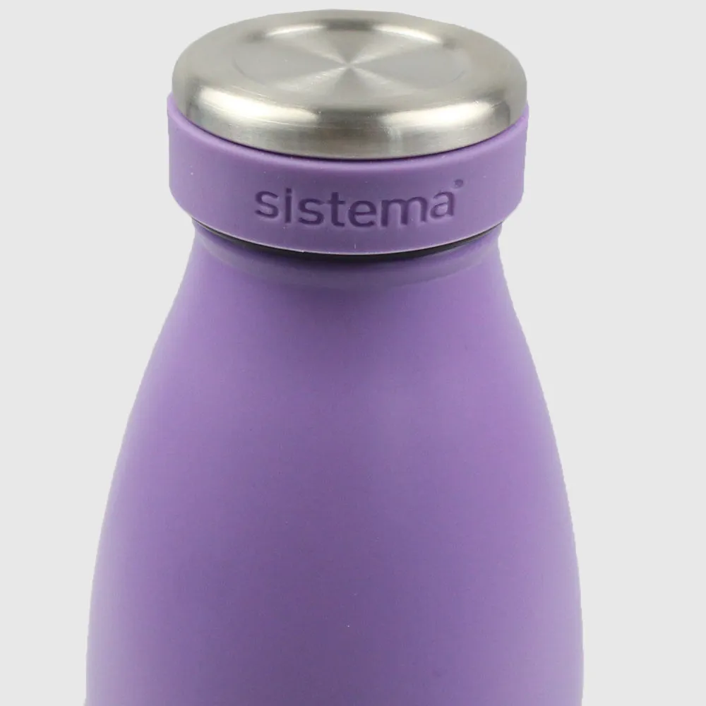 MISTY PURPLE SISTEMA HYDRATION 750ML STAINLESS STEEL BOTTLE