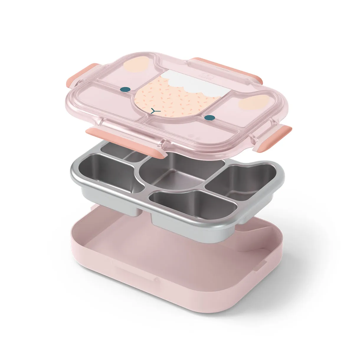 Monbento Wonder Kids Lunch Tray - Pink Sheep