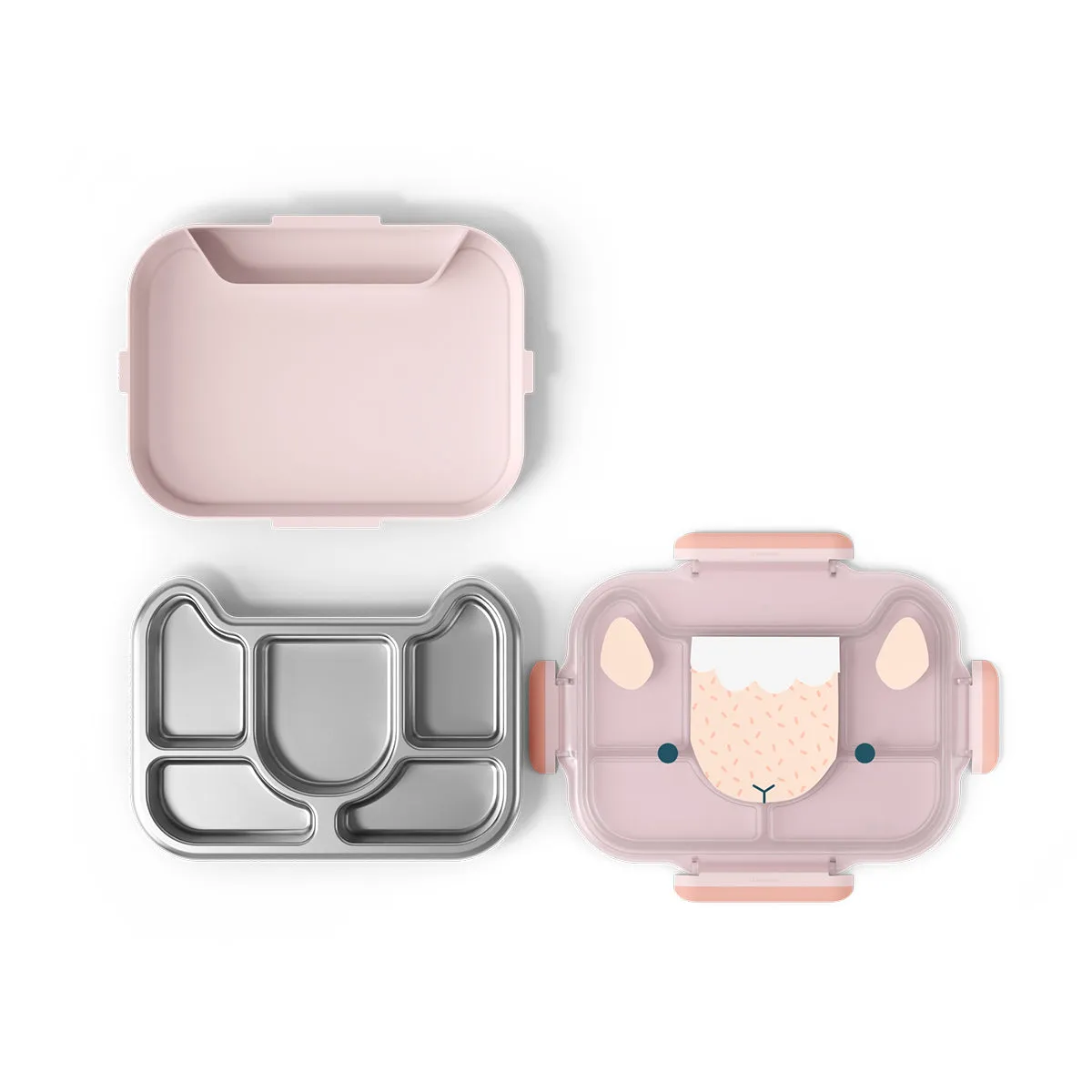 Monbento Wonder Kids Lunch Tray - Pink Sheep