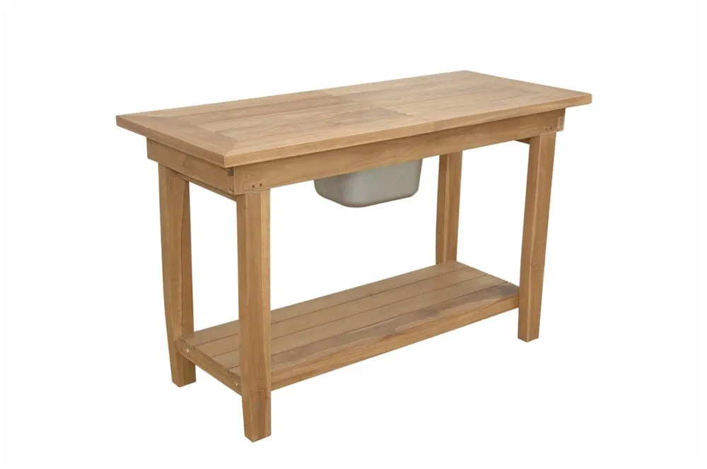 Nautilus Console Table w/ SS Container, 30 H x 21 W x 48 L, Delivered Free, Arrives in 5-9 Working Days For Easy Assembly.