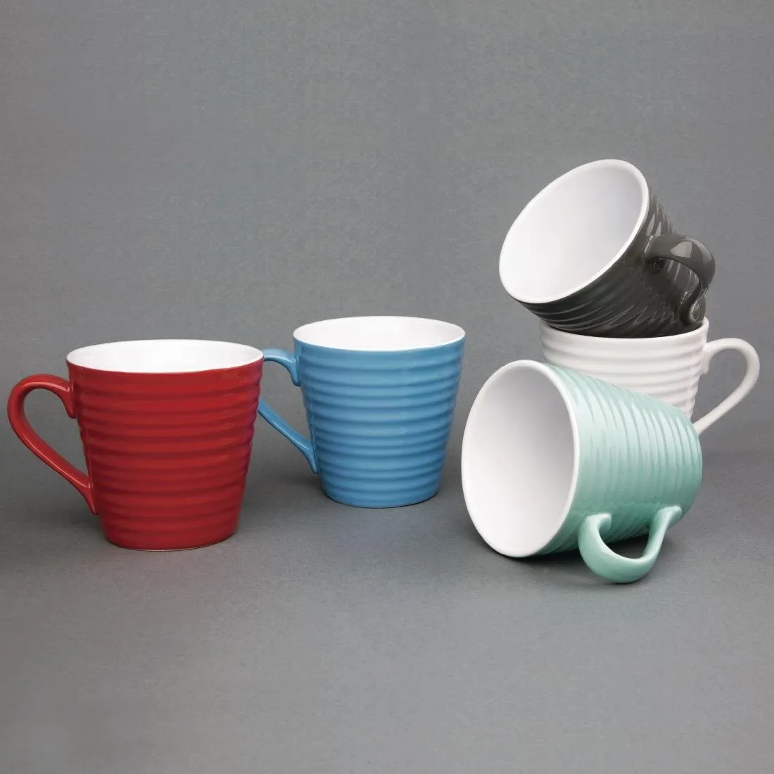 Olympia Cafe Aroma Mug Charcoal - 340ml 11.5fl oz (Box 6) - DH634