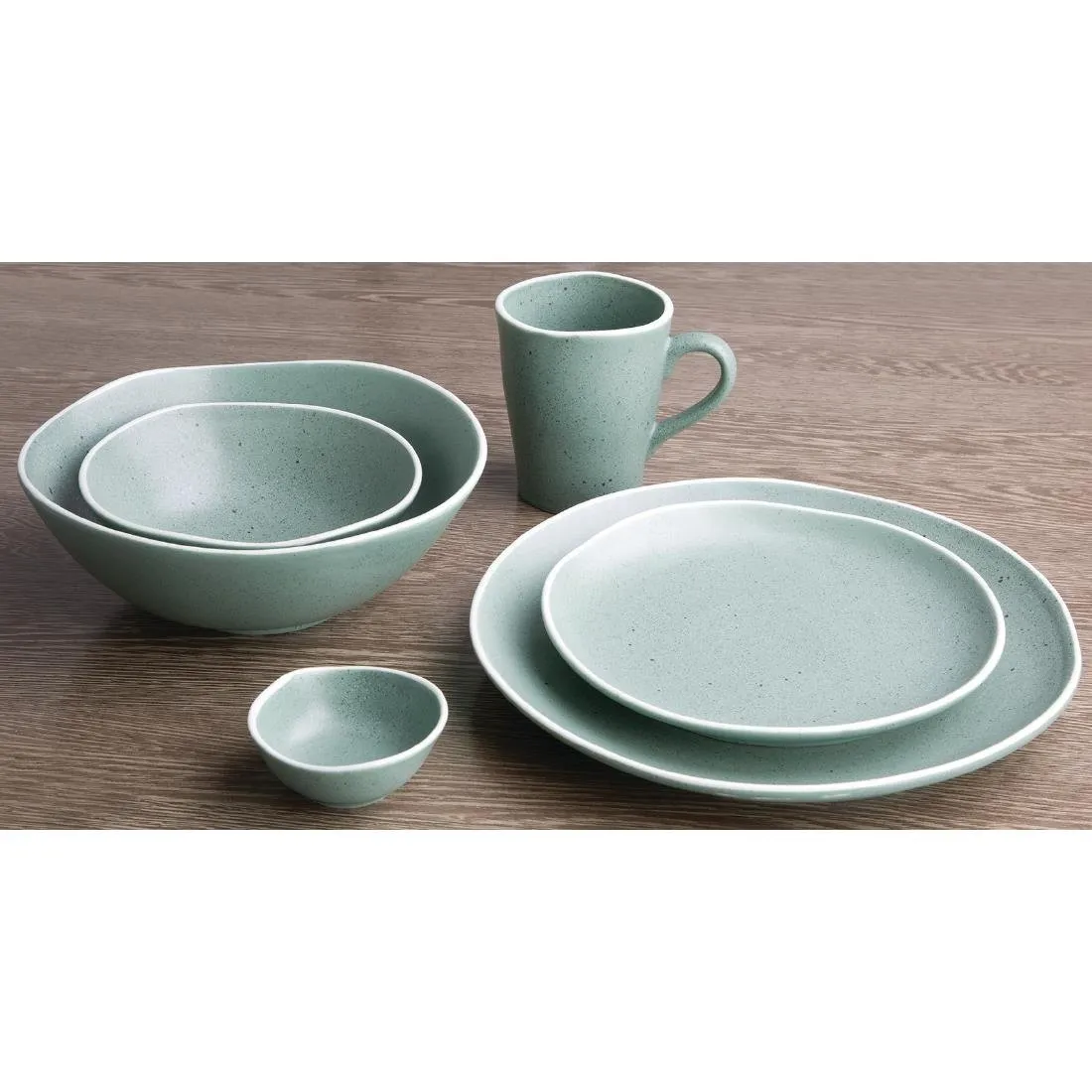 Olympia Chia Mugs Green 340ml (Pack of 6) - DR805