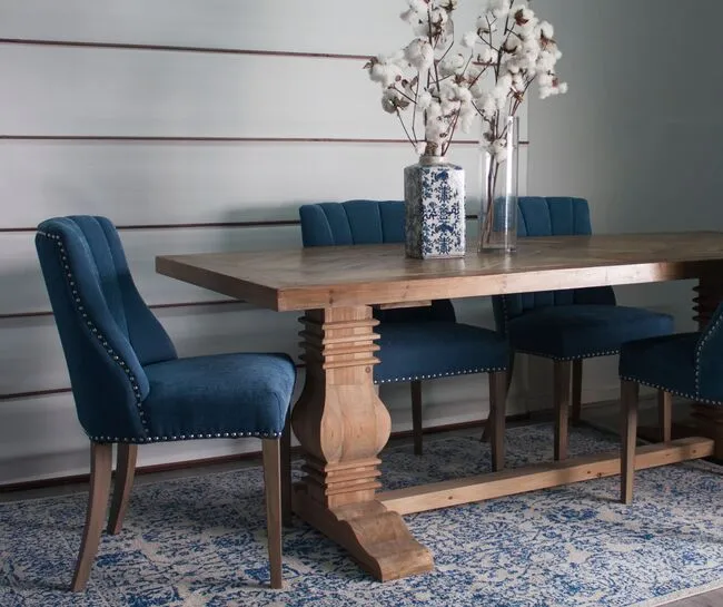 Parquet Dining Table Queen Reclaimed Pine