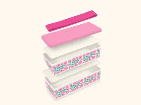 Pink Poppies Snack Size Bento Box