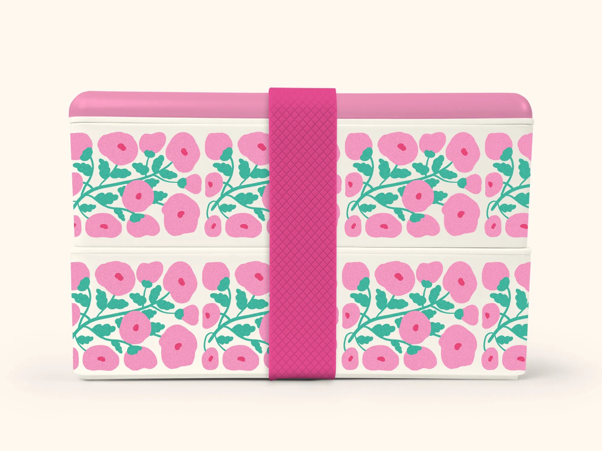 Pink Poppies Snack Size Bento Box