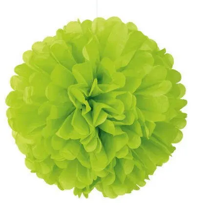 Puff Decor 16" Neon Lime Green