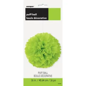 Puff Decor 16" Neon Lime Green