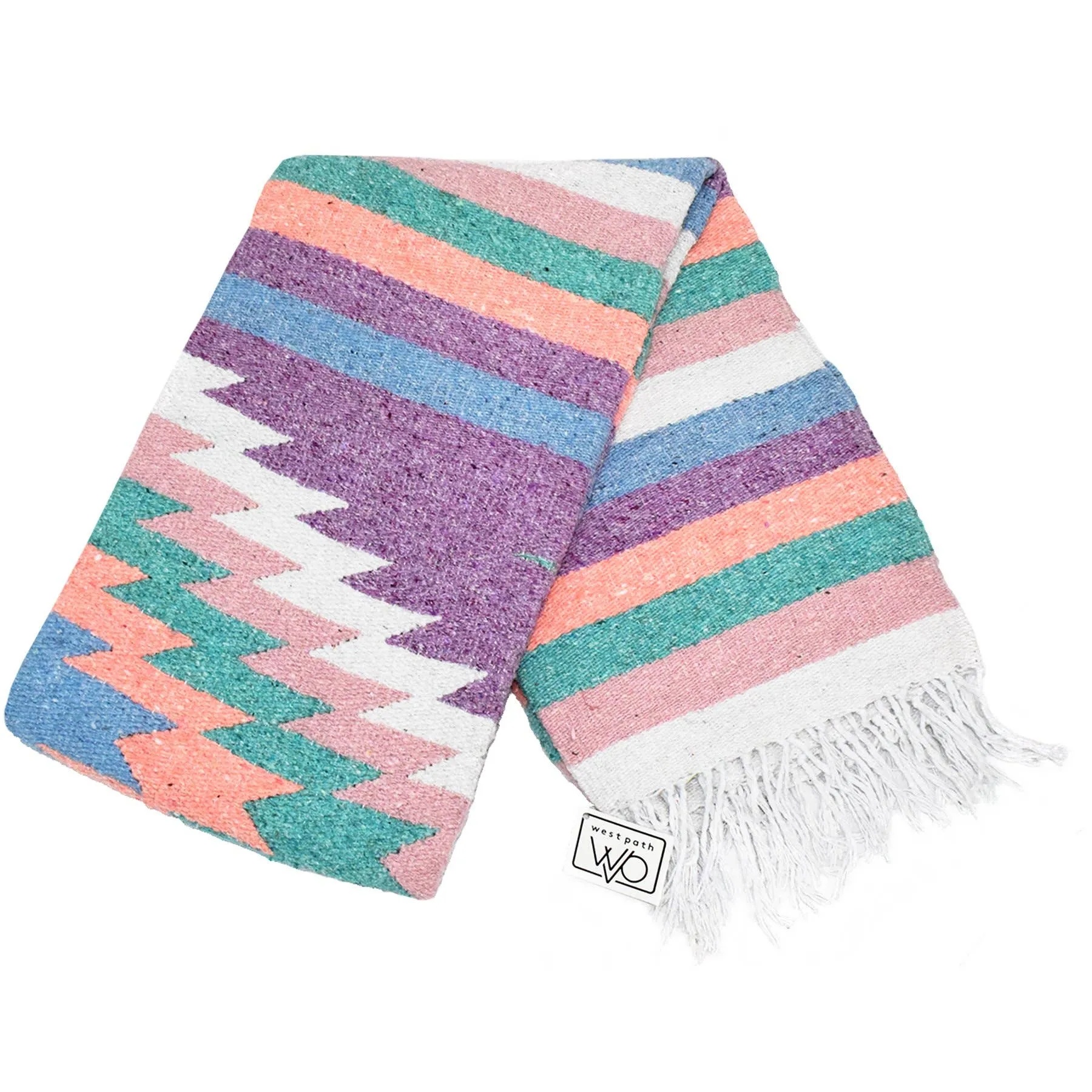 Purple Pastel Aztec Diamond Blanket