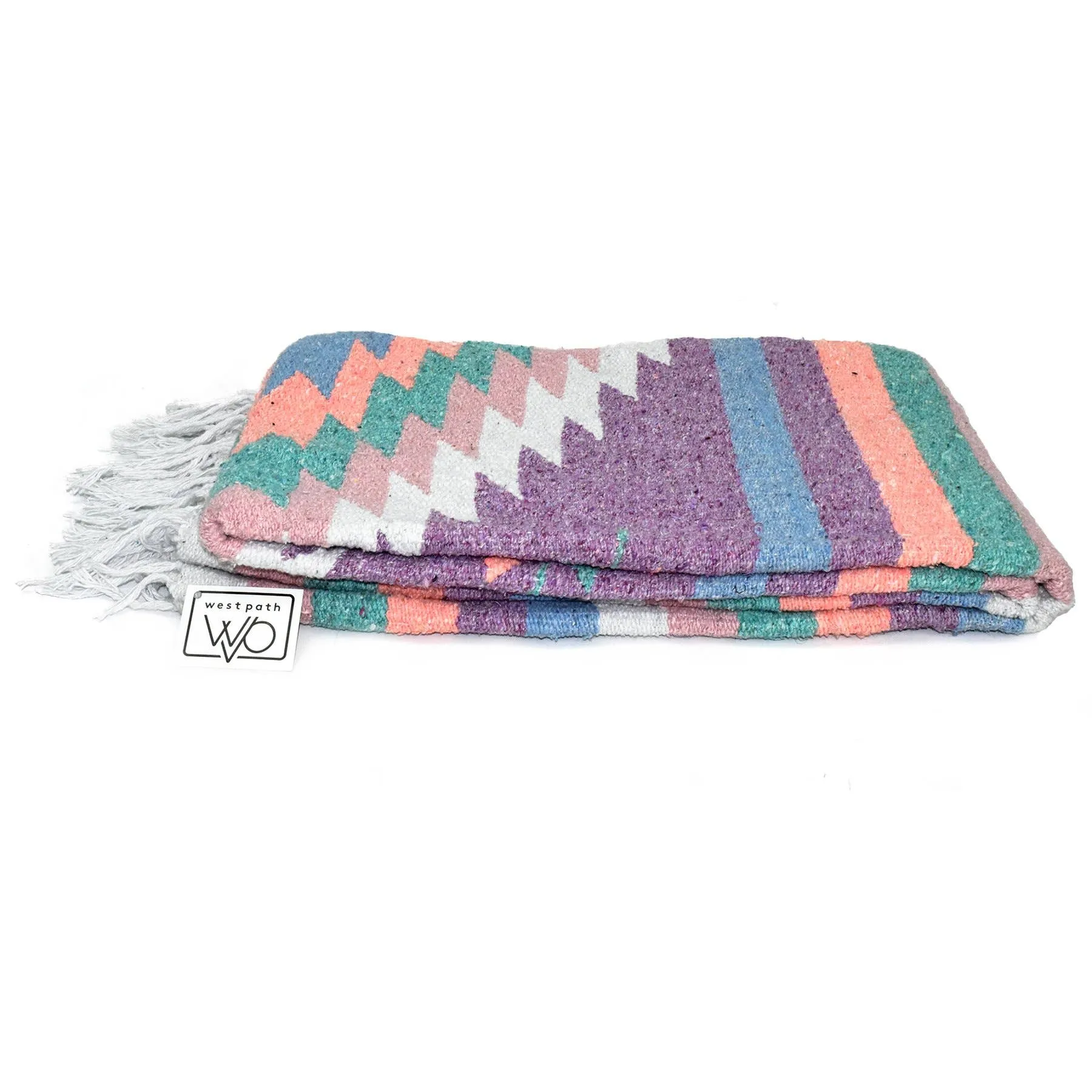 Purple Pastel Aztec Diamond Blanket