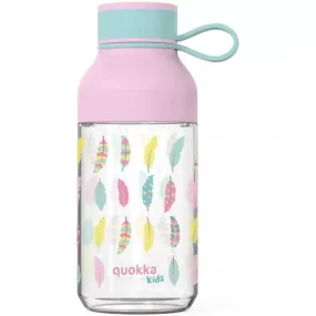 Quokka Kids Tritan Bottle Ice With Strap Feathers 430 ML